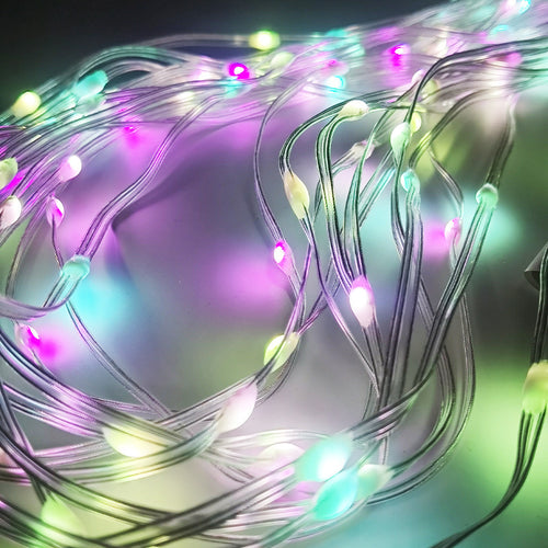 RGBIC LED Leather String Lights